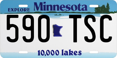 MN license plate 590TSC