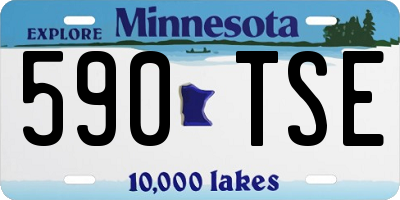 MN license plate 590TSE