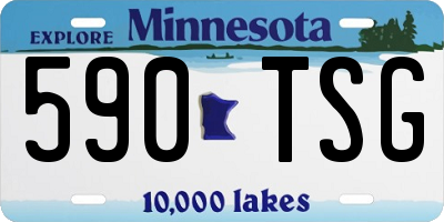 MN license plate 590TSG