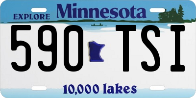 MN license plate 590TSI