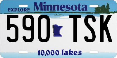 MN license plate 590TSK