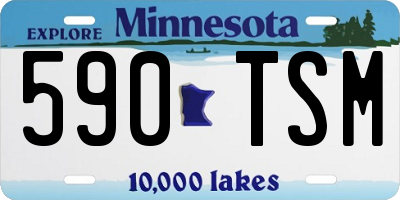 MN license plate 590TSM