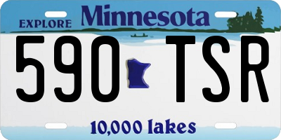 MN license plate 590TSR