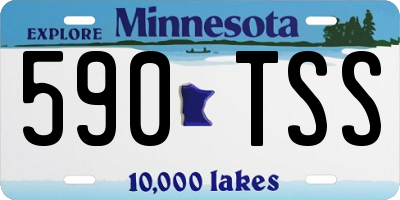 MN license plate 590TSS