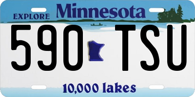 MN license plate 590TSU