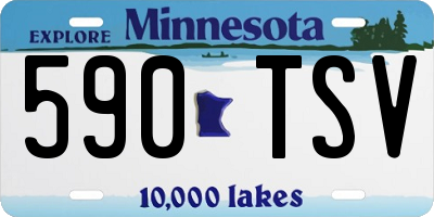 MN license plate 590TSV