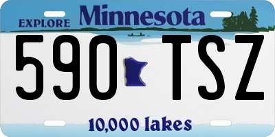 MN license plate 590TSZ