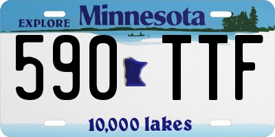 MN license plate 590TTF