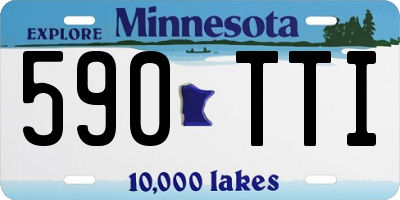 MN license plate 590TTI