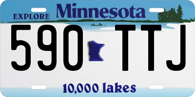 MN license plate 590TTJ
