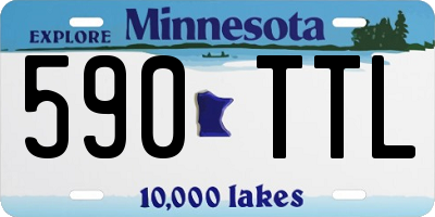 MN license plate 590TTL