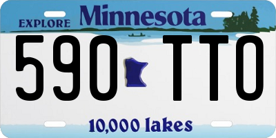 MN license plate 590TTO