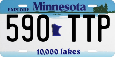 MN license plate 590TTP
