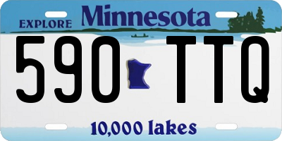 MN license plate 590TTQ
