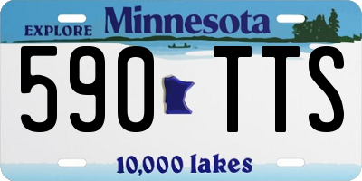 MN license plate 590TTS