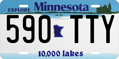MN license plate 590TTY