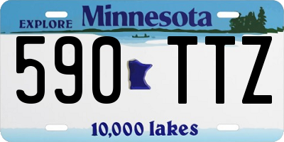 MN license plate 590TTZ