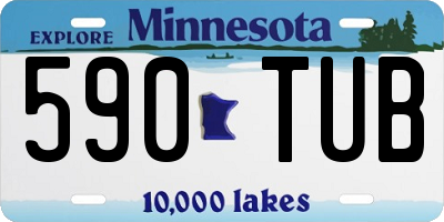 MN license plate 590TUB