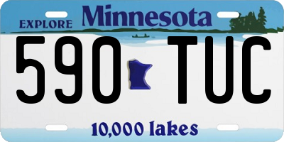 MN license plate 590TUC