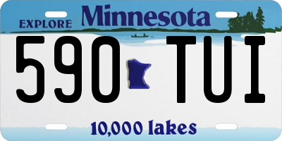 MN license plate 590TUI
