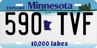 MN license plate 590TVF
