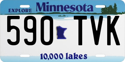MN license plate 590TVK