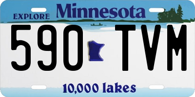 MN license plate 590TVM