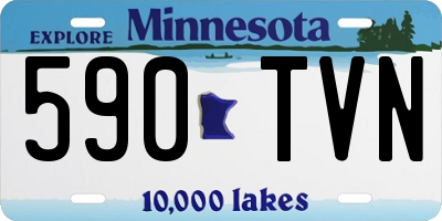 MN license plate 590TVN