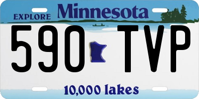 MN license plate 590TVP
