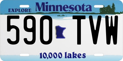 MN license plate 590TVW