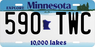 MN license plate 590TWC