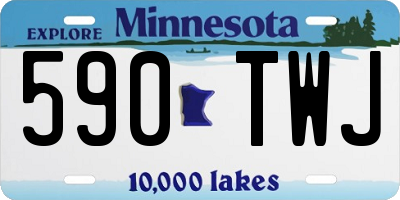 MN license plate 590TWJ