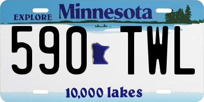MN license plate 590TWL