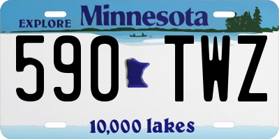 MN license plate 590TWZ