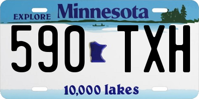 MN license plate 590TXH