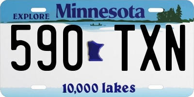 MN license plate 590TXN