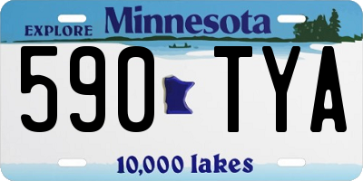 MN license plate 590TYA