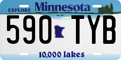 MN license plate 590TYB
