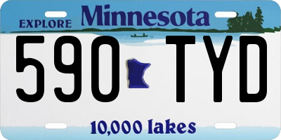 MN license plate 590TYD