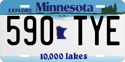 MN license plate 590TYE