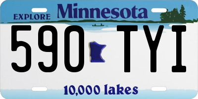 MN license plate 590TYI