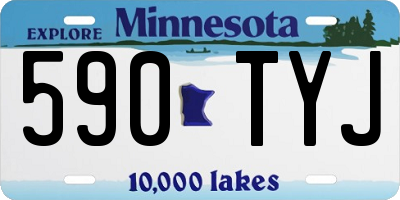 MN license plate 590TYJ