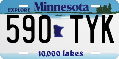 MN license plate 590TYK