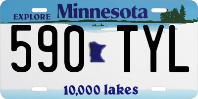 MN license plate 590TYL
