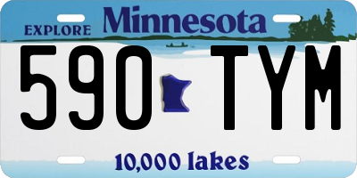 MN license plate 590TYM