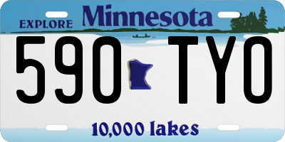 MN license plate 590TYO
