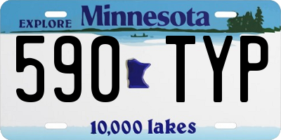 MN license plate 590TYP