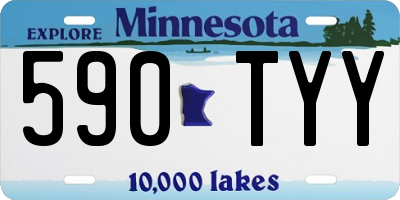 MN license plate 590TYY