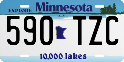 MN license plate 590TZC