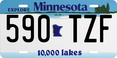 MN license plate 590TZF